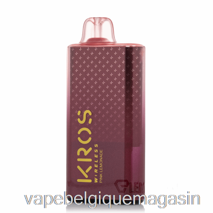 Vape Juice Kros Wireless 9000 Limonade Rose Jetable